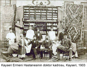Kayseri Ermeni Hastanesinin doktor kadrosu, Kayseri, 1903